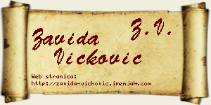 Zavida Vicković vizit kartica